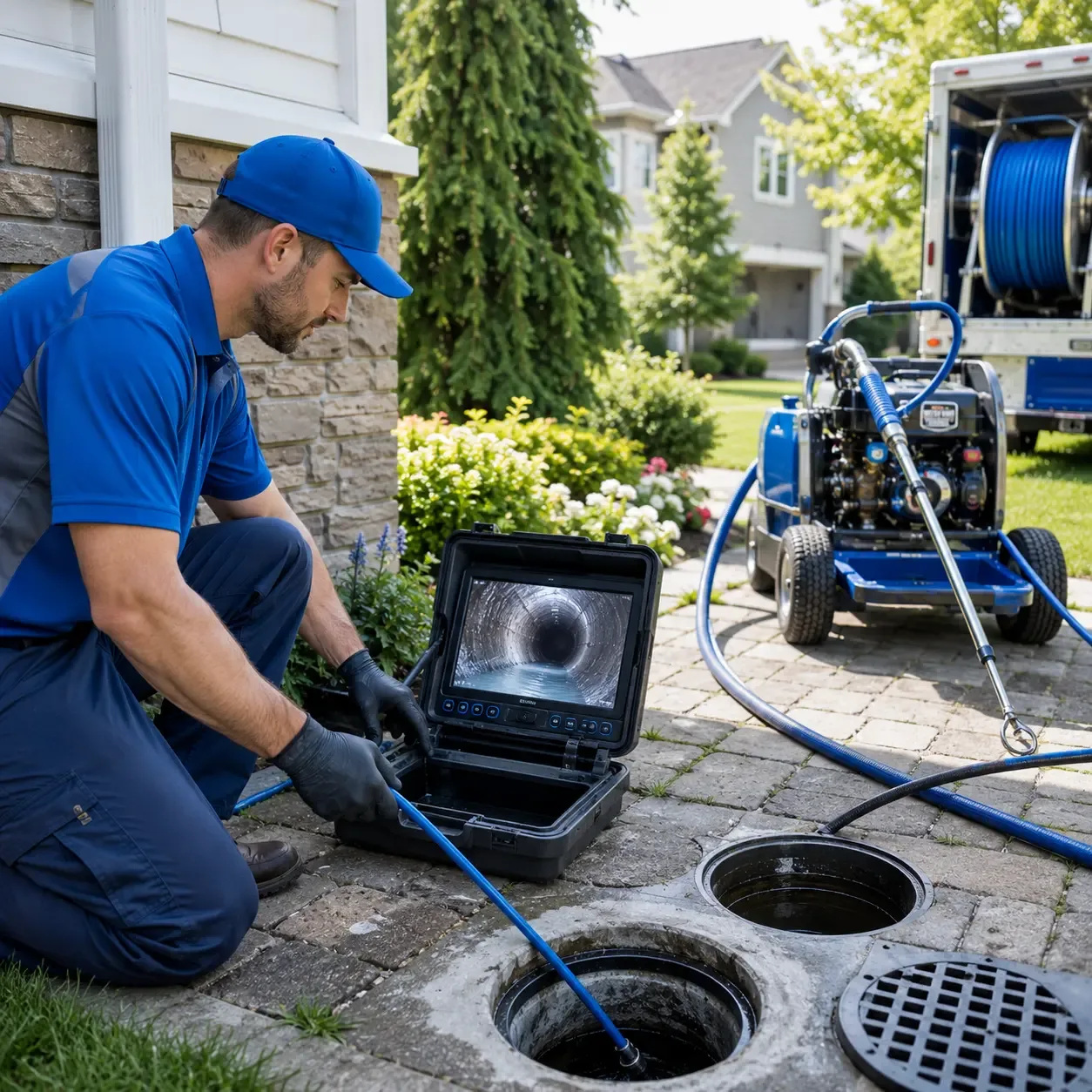 Outdoor drain cleaning professionals serving Franklin Park, NJ