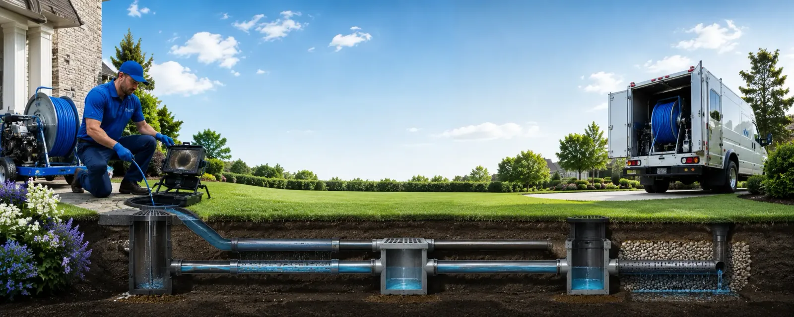 Outdoor drain cleaning information for Franklin Park, NJ